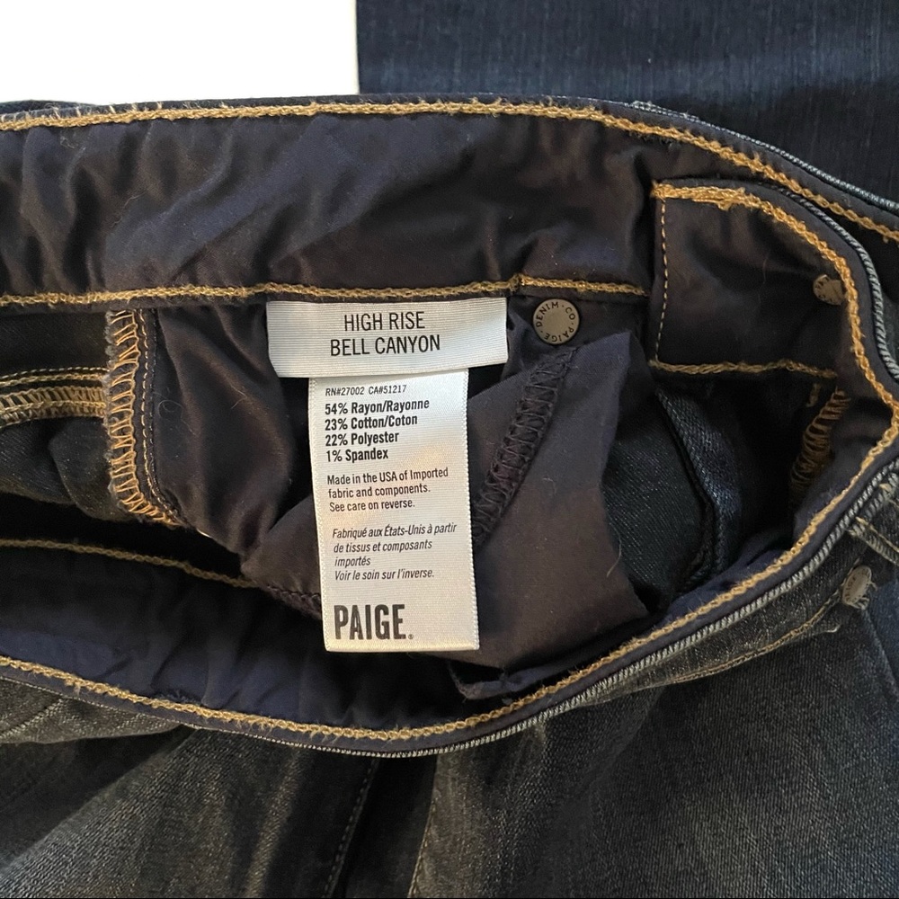 PAIGE Transcend Bell Canyon High Waist Flare Jeans - Picture 5 of 9